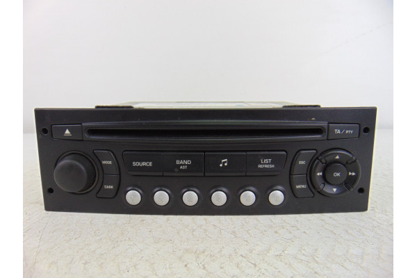 SISTEMA AUDIO / RADIO CD| PEUGEOT- 1.6 HDI 109CV 1560CC|9666959577 - 2009