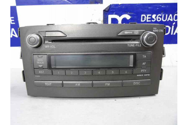 SISTEMA AUDIO / RADIO CD  TOYOTA AURIS  2.0 D-4D (ADE186_) 124CV 1998CC 2007 86120-02520