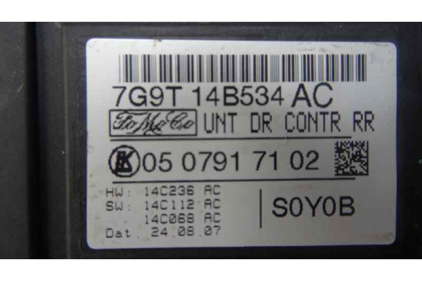 CENTRALITA CIERRE| FORD- AZWA|7G9T14B534AC 0507917102 - 2007